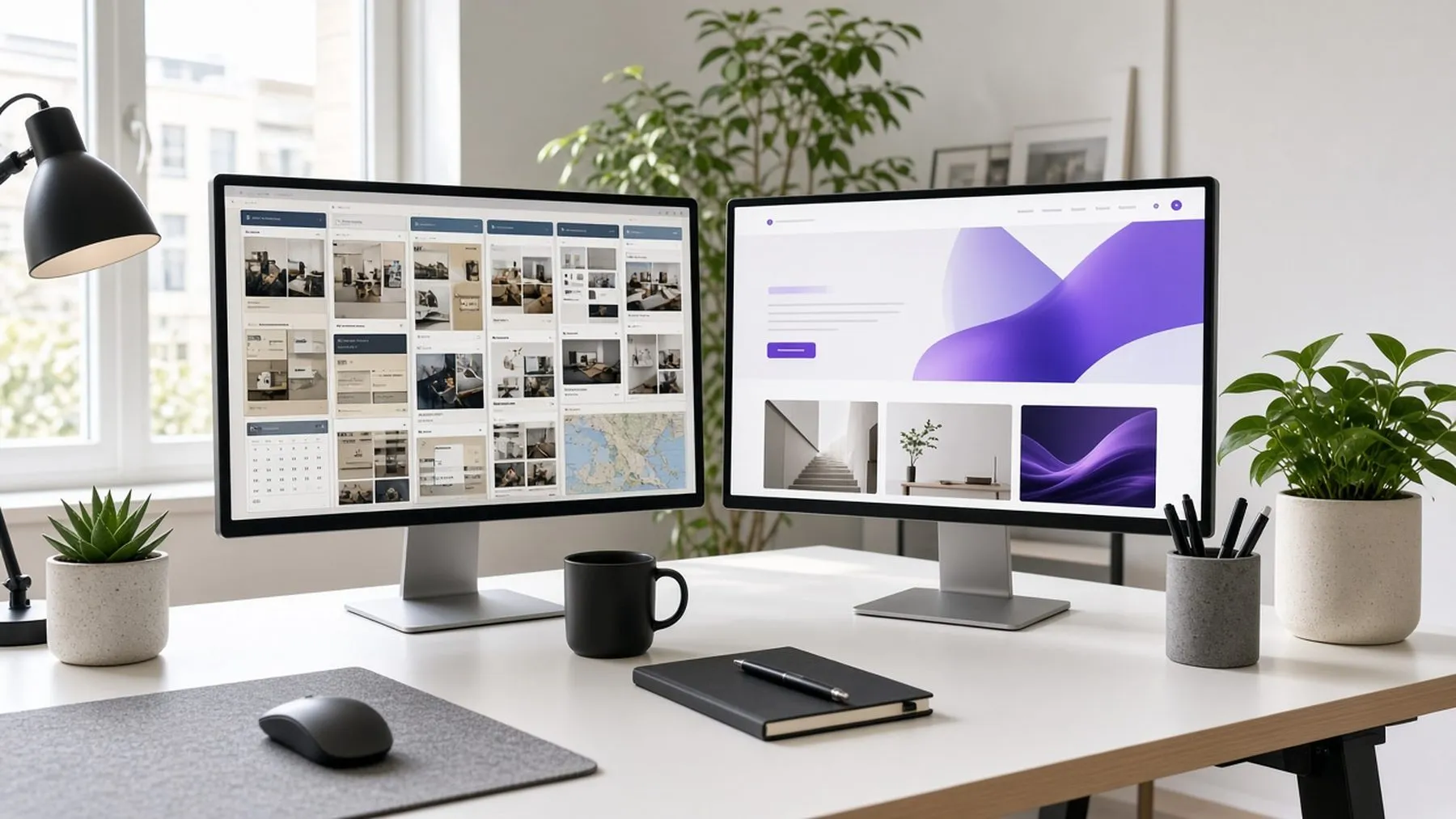 Outdated business website being rebuilt with a modern design